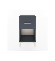 Arges Komodin Tek Çekmeceli 44x30x80 Antrasit-Antrasit