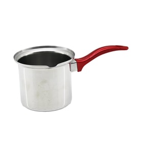 NO-6  ÇELİK CEZVE  KIRMIZI KULP (4767)