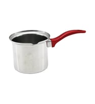 NO-6  ÇELİK CEZVE  KIRMIZI KULP (4767)