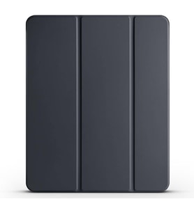 Apple iPad Air 11 2025 M3 Zore Smart Cover Kalem Bölmeli Standlı 1-1 Kılıf – Darbelere Karşı Maksimum Koruma, Sağlam Deri, Kolay Kullanım (Siyah)