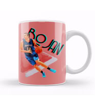 Bojan Bogdanovic Vintage Art   Legend Basketball Gift Kupa Bardak Porselen