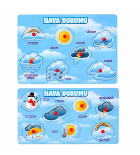 284/285 Ahşap Tutmalı Hava Durumu adet fiyatıdır