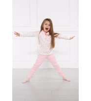 Kız Çocuk Yıldızlı Pijama Takımı (Desenli)