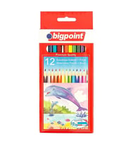 Bigpoint Aquarelle Sulu Boya Kalemi 12 Renk Fırçalı