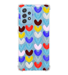 PrintiFy Samsung Galaxy A52 Uyumlu Water Color 1 Baskılı Şeffaf Köşe Korumalı Antişok Kılıf