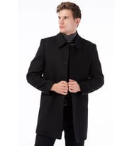 PLT8365 DEWBERRY ERKEK PALTO-SİYAH