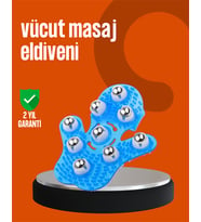 360° Dönen Masaj Silindiri - 9 Metal Bilye & PVC Duş Fırçası ile Tüm Vücut Masajı