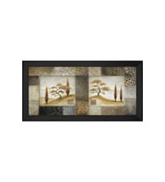 Manzara Temalı Kanvas Tablo 80 x 110 cm Siyah Çerçeve