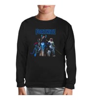 Fortnite - Ice King Siyah Çocuk Sweatshirt