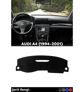 Audı A4 (1994-2001) 3d Torpido Koruma Kılıfı - Ön Göğüs Kaplama - Siyah Şerit