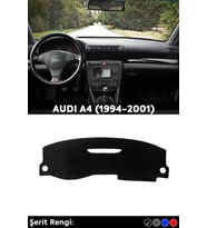 Audı A4 (1994-2001) 3d Torpido Koruma Kılıfı - Ön Göğüs Kaplama - Siyah Şerit