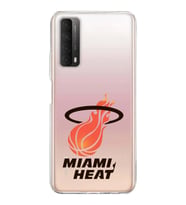 Huawei P Smart 2021 Uyumlu Kapak Miami Heat Tasarımlı Şeffaf Silikon Kılıf
