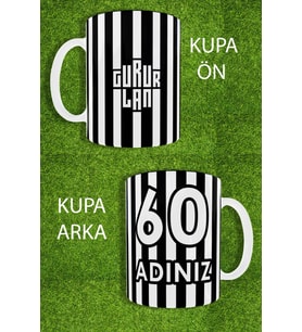 Siyah Beyaz Karakartal Gururlan Kupa Kahve Bardak