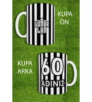 Siyah Beyaz Karakartal Gururlan Kupa Kahve Bardak