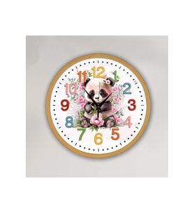 bilge Tasarım Çocuk odası Duvar Saati 30 x 30 CM (Karışık)