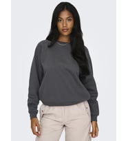 Only Kadın O-Yaka Basic Sweatshirt - 15325979 (Koyu Gri)