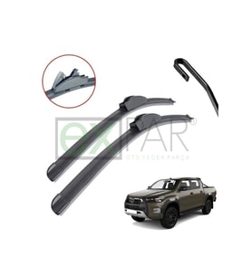 TOYOTA YENİ HİLUX ÖN CAM SİLECEK SÜPÜRGESİ TAKIMI 2020 - 2024 TOYOTA PİCKUP ÖN SİLECEK