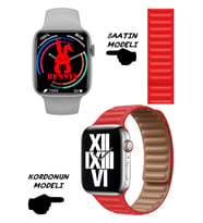 Tecno Camon Uyumlu Nfc Özellikli Bt Konuşma Özellikli WATCH 8 Akıllı Saat Deri Krdn (Kırmızı)