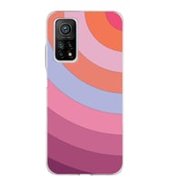 Xiaomi Mi 10 T Pro Uyumlu Kapak  Renk Cümbüşü Tasarımlı Şeffaf Silikon Kılıf