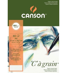 Canson Ca Grain İnce Dokulu Eskiz Blok 180 gr. A4 30 Sayfa 