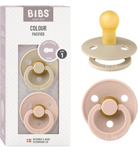 Colour İkili Kauçuk Emzik-Vanilla/Blush 0-6 Ay
