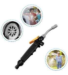 Monozone  30cm Bahçe Sulama Yüksek Basınçlı Metal+Plastik Su Tabancası Oto Yıkama Ve Sulama Püskürtme Tabancası