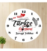 Türkçe Öğretmeni Duvar Saati