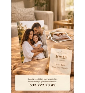 40 Adet 10x15 cm Kişiye Özel Fotoğraf Baskı - Albüm Boyu Foto Baskı