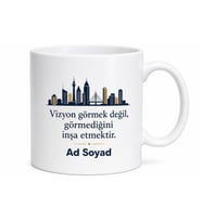 CEO Patron Kahvesi Şık Kupa Şirket Vizyonu Karar Verici Özel Tasarım Hediye Bardak