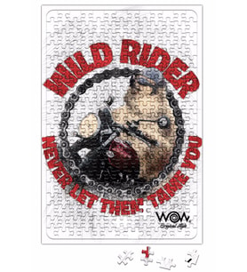Wild Rider Pug Köpek Puzzle 240 Parça Yapboz