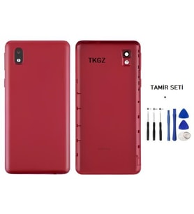 Samsung Galaxy A01 CORE - SM-A013 FULL Kasa Arka Kapak Takım KIRMIZI - TAMİR SETİ