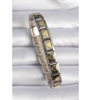 316L Çelik Gümüş Renk Gold Kalp İşleme Nomination Charm Bileklik TJ-BB6460