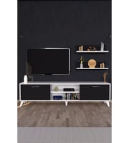 Zümrüt Tv Ünitesi  Beyaz Siyah
