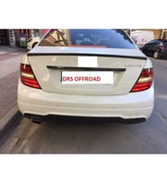 Mercedes W204 Uyumlu (07-13)C Seri Spoiler Bagaj (Kalın) Parlak Siyah