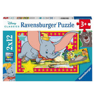 Ravensburger 2x12 Parça Puzzle WD Hayvanlar 55753