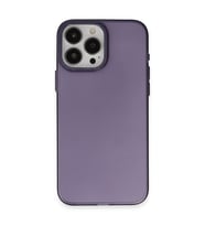 Apple iPhone 15 Pro Max Kılıf Modos Metal Kapak - Derin Mor