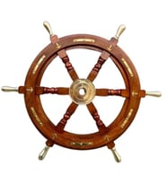 DENİZCİLİK GRUBU-Marine Pirinç Aksesuar-AHŞAP DÜMEN-61*61*5 CM-JTTR2399 (A.Sarı)