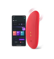 Fastieshop Telefon Kontrollü Çiftler İçin Giyilebilir Vibratör (Kırmızı)