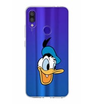 Xiaomi Redmi Note 7 Pro Uyumlu Kapak Donald Duck Tasarımlı Şeffaf Silikon Kılıf