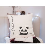 Sevimli Panda Baskı Yastık Kişiye Özel