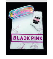 Blackpink T-shirt Blacpink Kalemlik Çorap 3 Lü Kombin