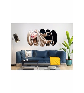 KADIN SAÇ MODELİ KUAFÖR MDF TABLO-1029