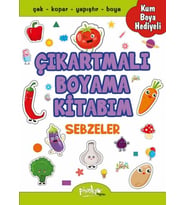 Çıkartmalı Boyama Sebzeler
