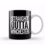 Straight Outta Winchester Supernatural White Kupa Bardak Porselen