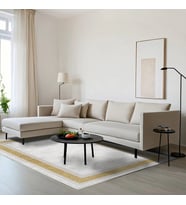 Makine Kaymaz Yıkanabilir Beyaz Bordürlü Triko Salon Halısı Mutfak Halısı Koridor Halısı Yolluk Gold