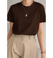 Kadın Kısa Kollu Çizgi Detaylı Basic Tişört Süprem Kumaş Yazlık Rahat T-Shirt