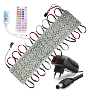 20 Adet 12 V 1,5 Watt Argb 5050 Pixel Cob Led Modül SP611E Tek Çıkışlı Sese ve Müziğe Duyarlı 3A Pla