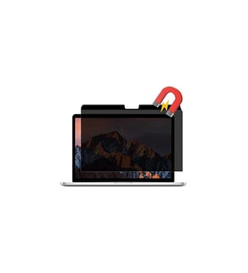 Macbook Air 13.3 Macbook Manyetik Hayalet Ekran Koruyucu - Siyah