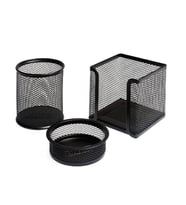Lotte Metal Perfore 3'lü Set Siyah 