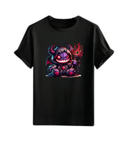 Animasyon Görselli  Unisex (Tshirt) Tişört (Siyah)